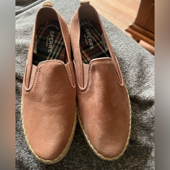 Sperry Womens Sailor Twin Gore Leather/Jute Boat Shoes - Picture 1 of 7